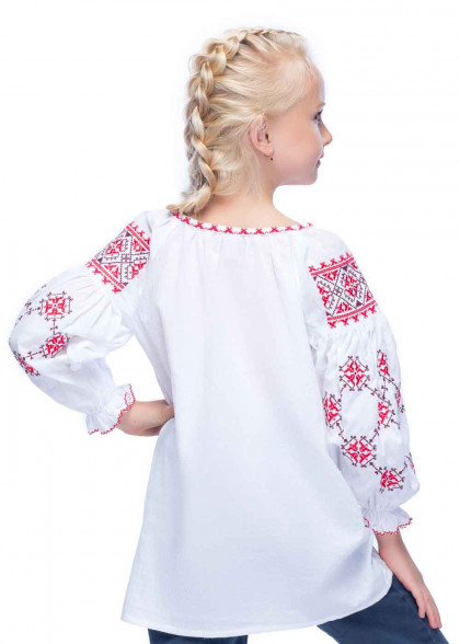 Embroidered shirt for girls Daria