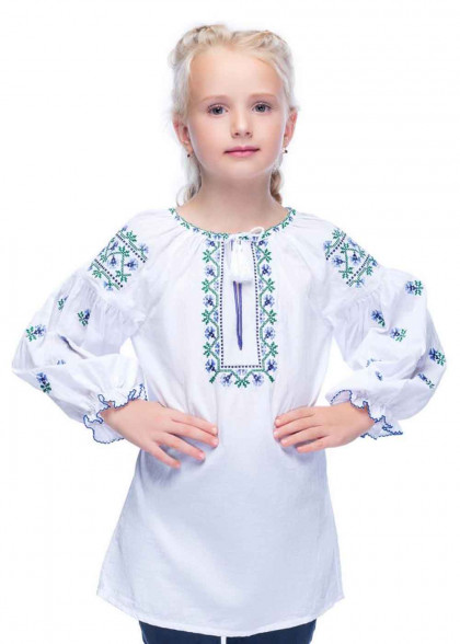 Embroidered shirt for girls Rainbow