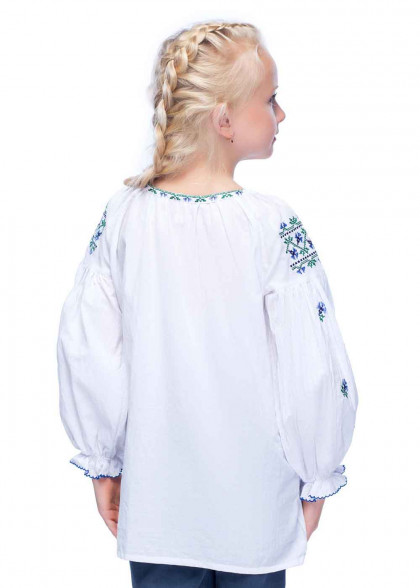 Embroidered shirt for girls Rainbow