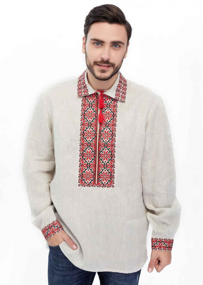 Embroidered shirt men's Bohun