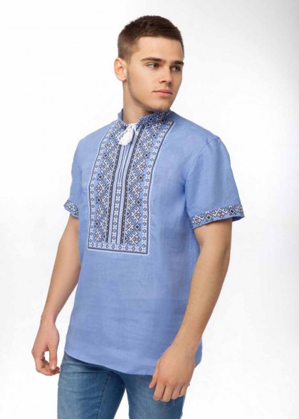 Вышиванка с коротким рукавом Пересвит