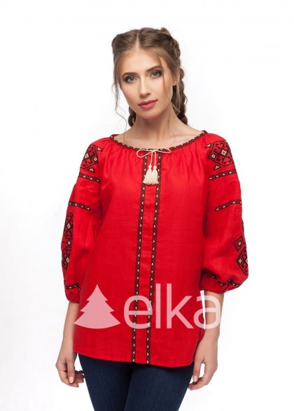 Вышиванка Свитодара красная