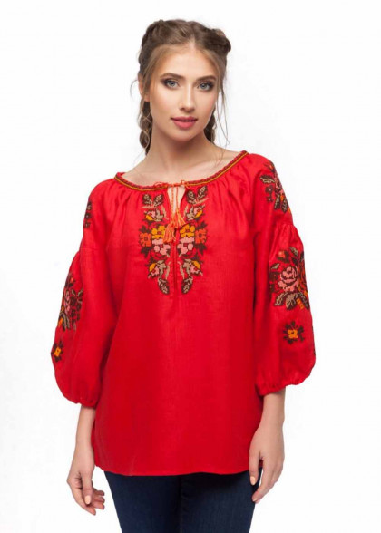 Embroidered shirt Red Sorceress