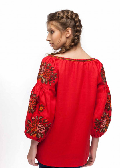 Embroidered shirt Red Sorceress