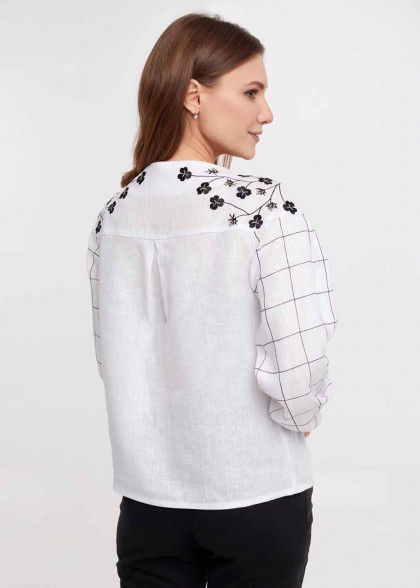 Embroidered shirt Zlatoslav white