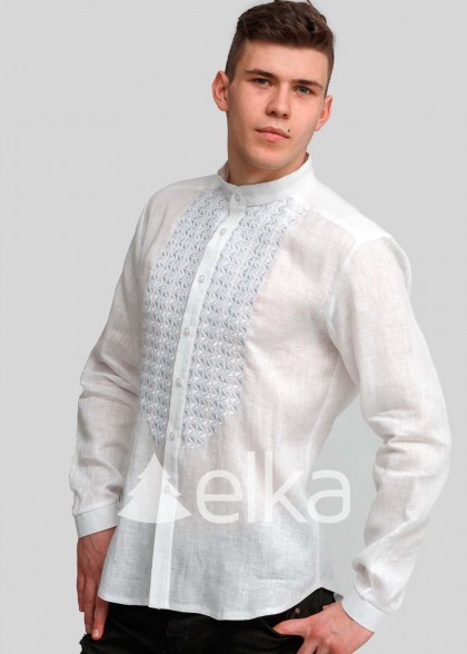 Мужская вышиванка белая