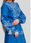 Платье вышиванка голубая, 220156, размеры XS, S, M, L, XL, 2XL