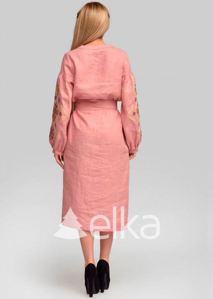 Embroidery dress Amaranth