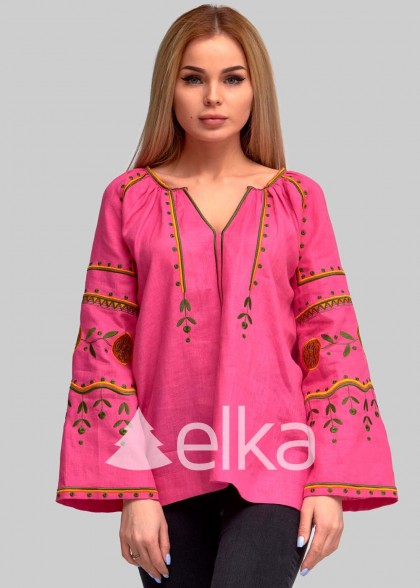 Vyshyvanka women bright pink