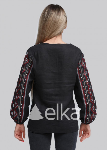 Vyshyvanka women's linen black