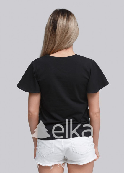 Вышитая футболка Цветочный акцент