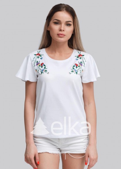 Embroidered T-shirt Accent