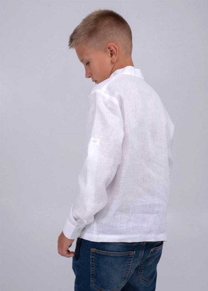 Дитяча вишиванка білим по білому