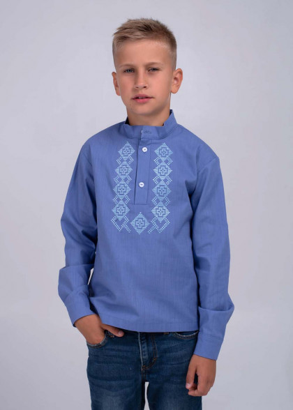 Kids blue vyshyvanka