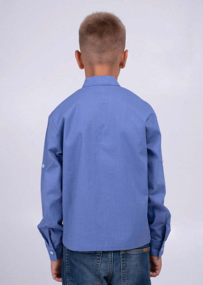 Kids blue vyshyvanka