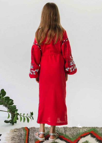 Червона сукня вишиванка дитяча