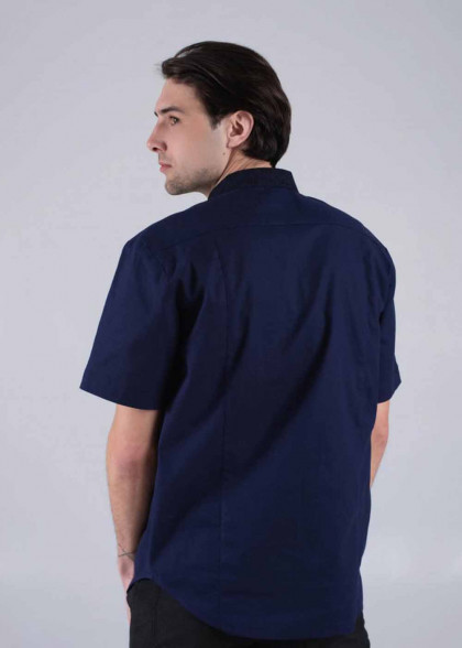 Чоловіча вишита футболка синя