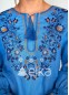 Вышиванка женская голубая, 220106