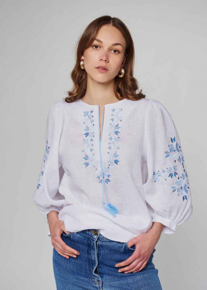 Женская Этно вышиванка белая