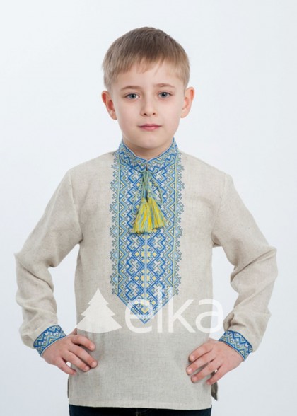 Дитяча вишиванка сіра