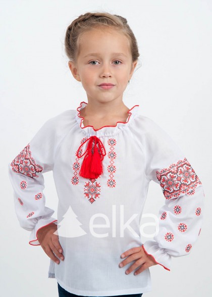 Вишиванка червоно-чорний орнамент