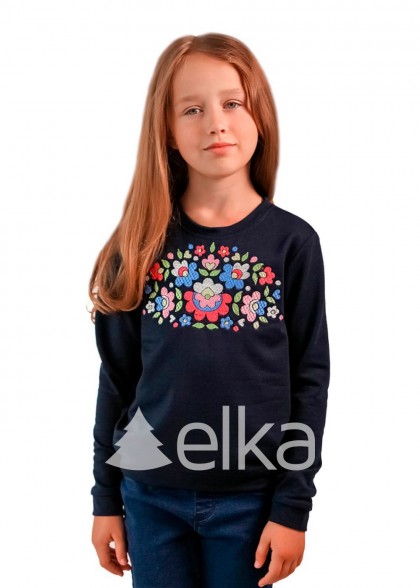 Кофта для дівчинки синя