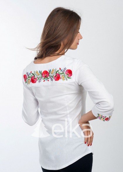 Vyshyvanka white for a girl