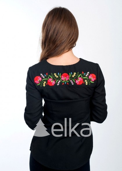Embroidered shirt decorated