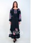 Платье вышиванка черное, 250158, размеры XS, M, 2XL