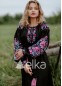 Платье вышиванка черное, 250158, размеры XS, M, 2XL