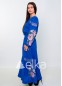 Вышитое платье синее, 250161, размеры S, M, L, XL, 2XL, 3XL