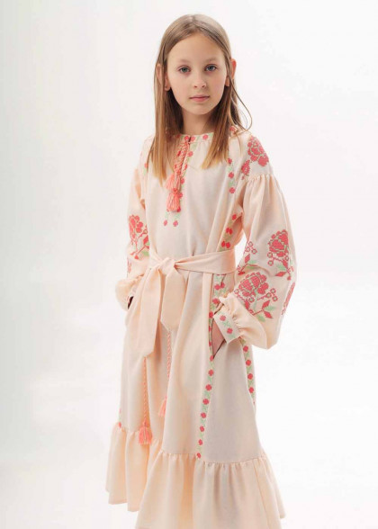 Дитяча вишита сукня Троянди