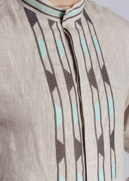 Мужская вышиванка Геометрия