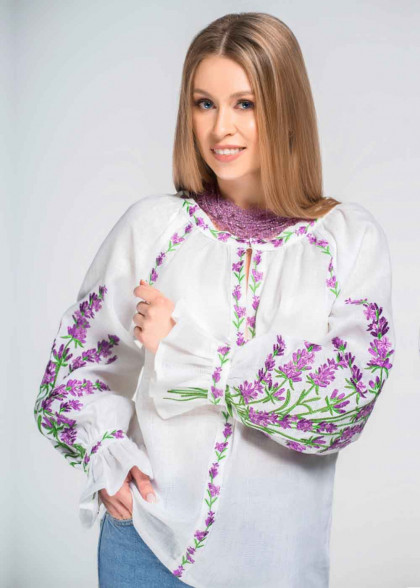 Женская вышиванка Лаванда