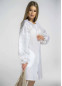 Платье вышитое Намибия белое, 260111