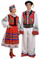 Украинский парный костюм Закарпатье, 470105, размеры S, M, L, XL, 2XL
