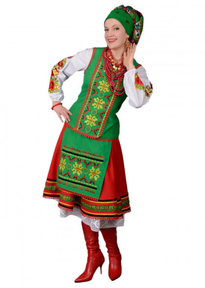 Народний костюм з пишною спідницею