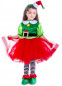 Детский костюм Эльфийка Новогодняя, 110618, размеры 2-3 года, 3-4 года, 5-6 лет, 7-8 лет