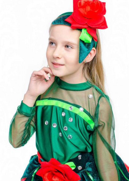 Детский костюм красная Розочка