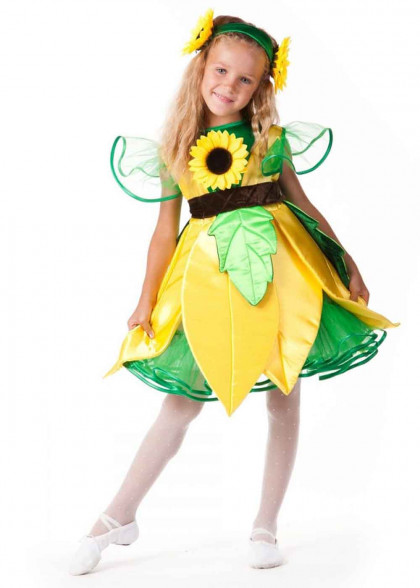 Детский костюм Подсолнуха для девочки