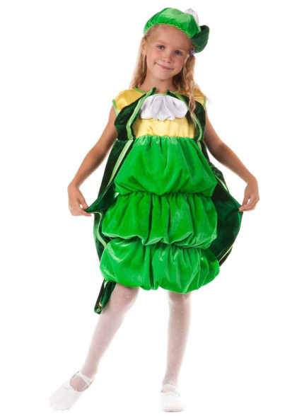 Детский костюм Фасоли для девочки