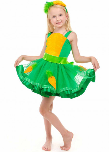 Детский костюм Морковка для девочки