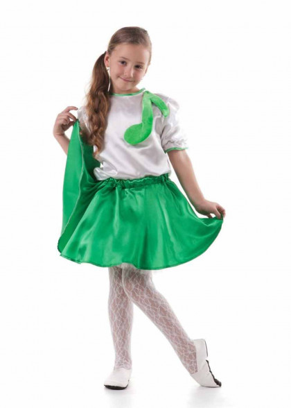 Детский костюм Нота зеленая 
