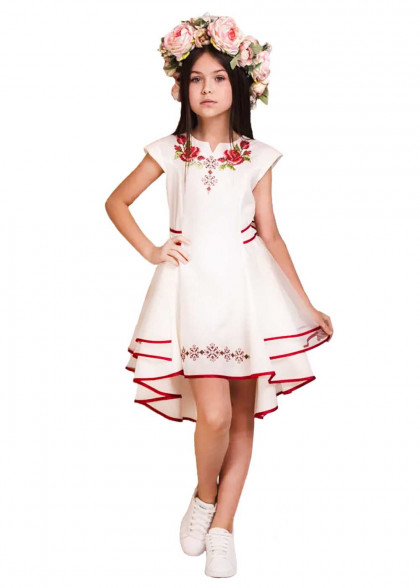 Kids embroidered dress Krasotka