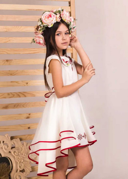 Kids embroidered dress Krasotka
