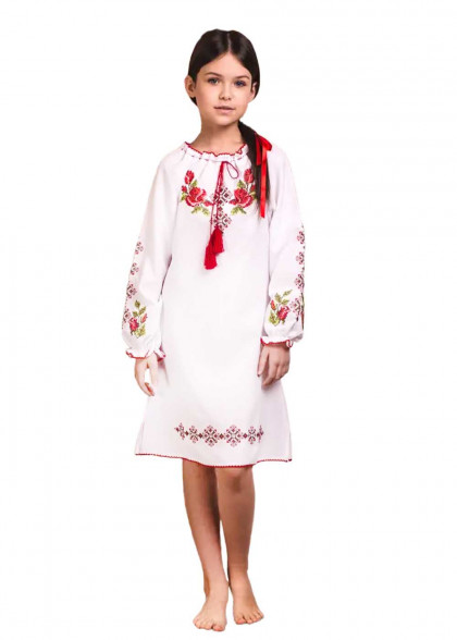 Дитяча вишита сукня Трояндочка