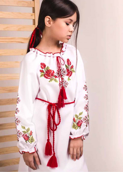 Дитяча вишита сукня Трояндочка