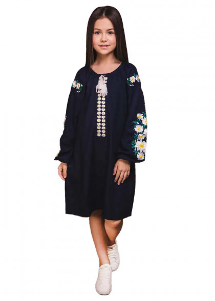 Дитяча вишита сукня Квітень