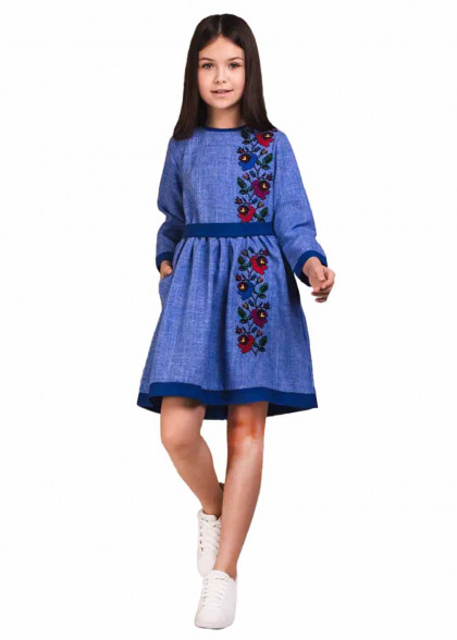 Kids embroidered dress Malvochka