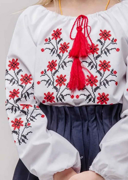 Embroidered shirt Nezabudka for girls